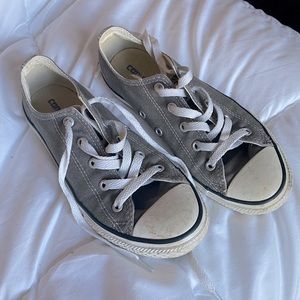 Gray Converse Chuck Taylor sneakers